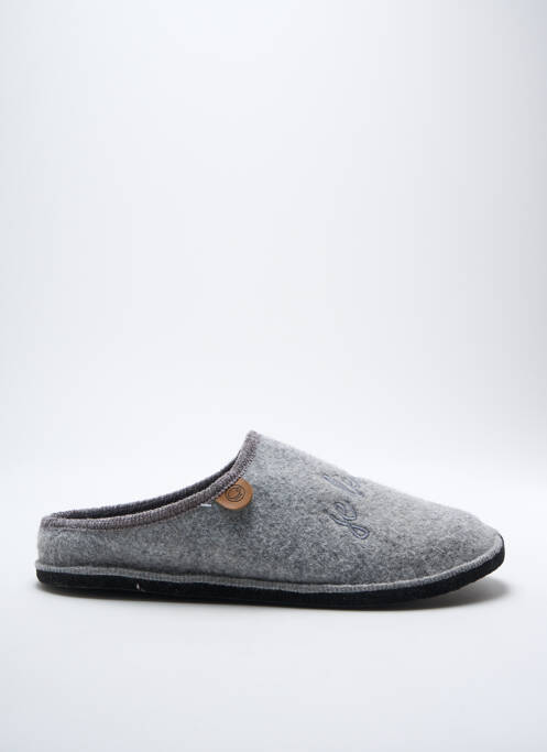 Chaussons/Pantoufles gris CHAUSSE MOUTON pour homme