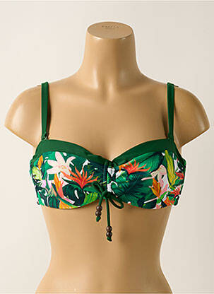 Haut de maillot de bain haut bandeau haut bandeau vert YSABEL MORA femme