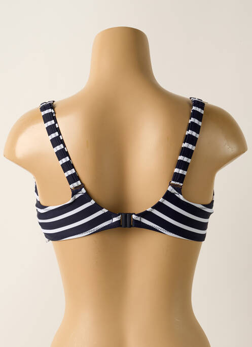 Haut de maillot de bain stretch haut soutien-gorge emboitant bleu YSABEL MORA femme