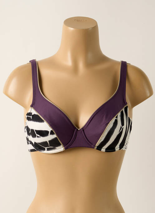 Haut de maillot de bain violet EMPREINTE pour femme