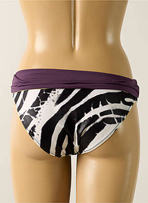 Bas de maillot de bain imprimé fantaisie culotte blanc EMPREINTE femme