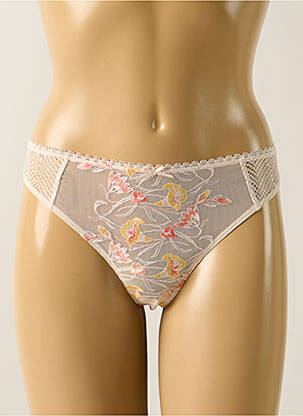 Tanga beige EMPREINTE pour femme