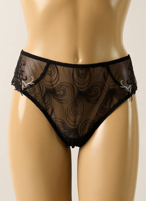 Tanga noir EMPREINTE pour femme