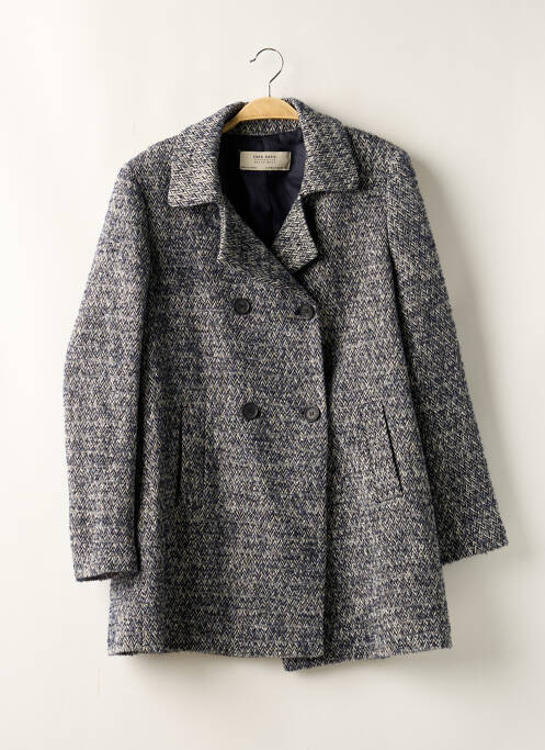 Manteau long bleu ZARA pour femme