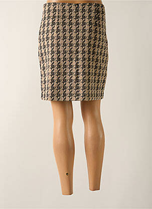 Jupe courte poches beige ICHI femme