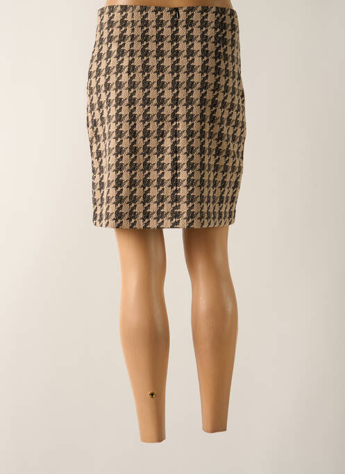 Jupe courte beige ICHI femme