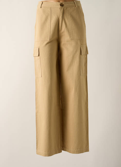 Pantalon cargo beige LA PETITE ETOILE pour femme