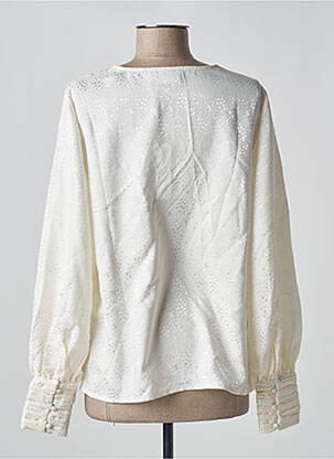 Blouse poignets boutonnés avec fente manches longues blanc VILA femme