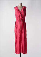 Robe longue rose ICHI pour femme seconde vue