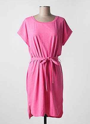 Robe mi-longue rose ICHI pour femme