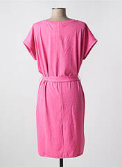 Robe mi-longue rose ICHI pour femme seconde vue