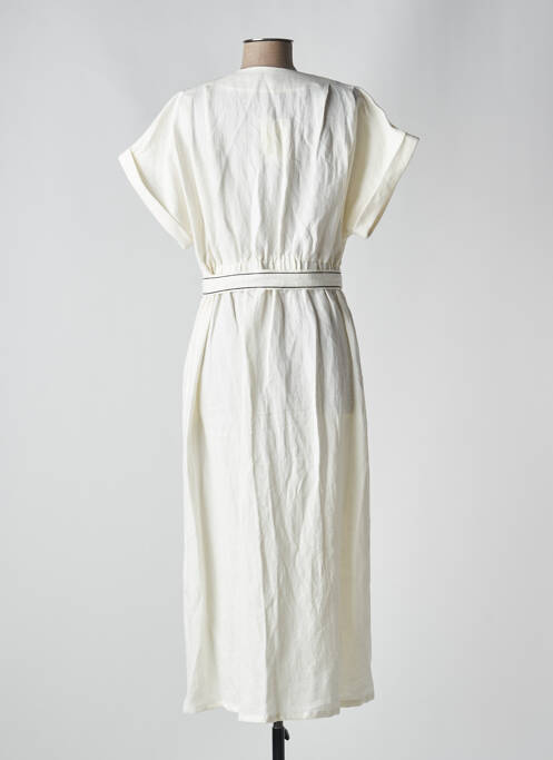 Robe longue blanc SEE U SOON pour femme