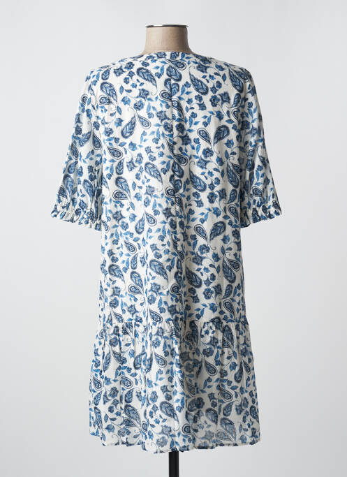 Robe mi-longue bleu ICHI pour femme