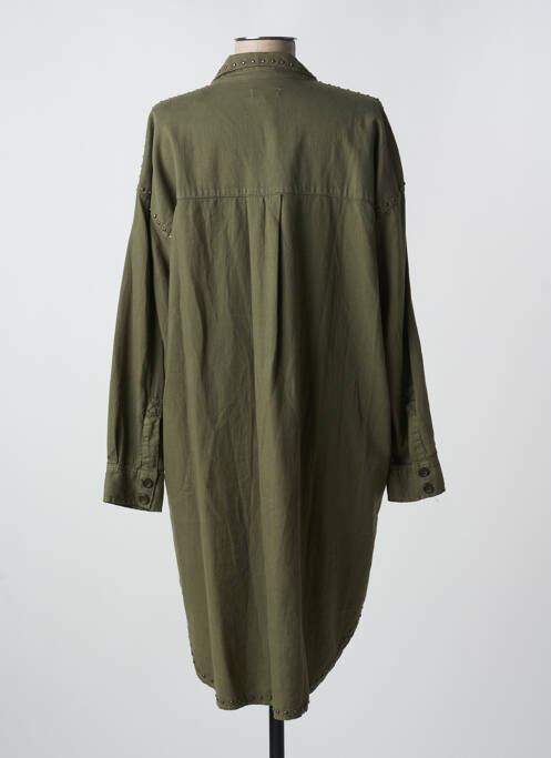 Robe mi-longue vert FIVE pour femme