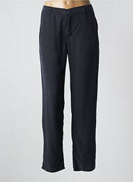 Pantalon chino fermeture zippée sous rabat boutonné taille normale bleu FIVE femme