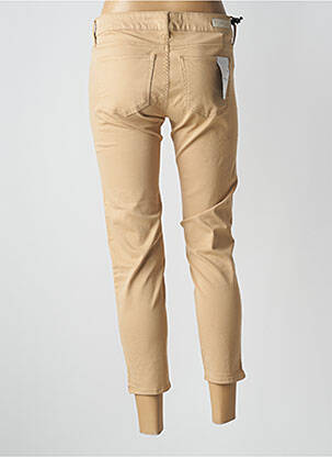 Pantalon 7/8 stretch taille basse beige FIVE femme