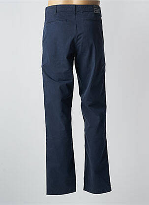 Pantalon chino tissage popeline taille normale bleu GUESS homme
