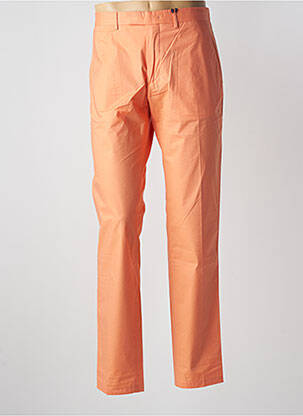 Pantalon chino fermeture zippée sous rabat avec crochet taille normale orange TOMMY HILFIGER homme