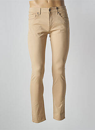 Pantalon slim stretch taille basse beige GUESS homme