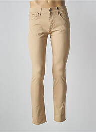 Pantalon slim stretch taille basse beige GUESS homme