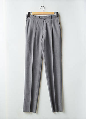 Pantalon chino tissage chiné taille haute gris BERNARD ZINS homme