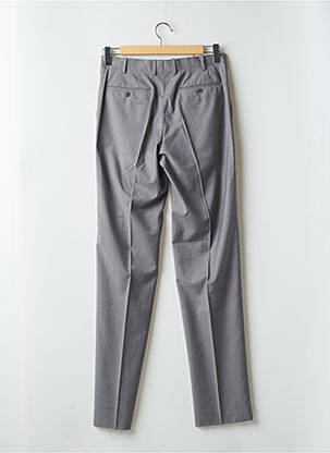 Pantalon chino tissage chiné taille haute gris BERNARD ZINS homme