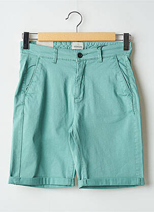 Bermuda tissage popeline taille normale vert DSTREZZED homme
