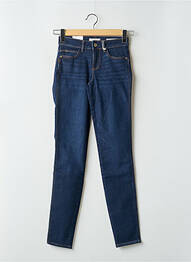 Jeans skinny tissage brut taille haute bleu GUESS femme