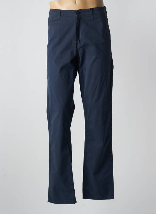 Pantalon chino tissage popeline taille normale bleu GUESS homme