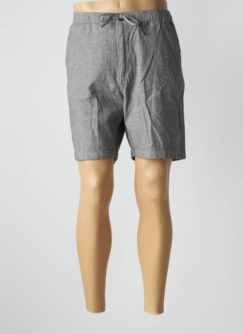 Short gris SELECTED pour homme