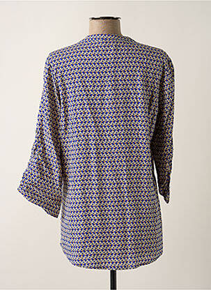 Tunique manches longues imprimé fantaisie bleu IT HIPPIE femme