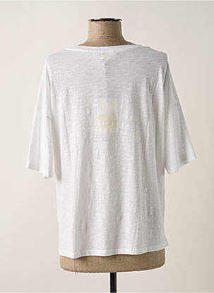 T-shirt imprimé fantaisie manches courtes blanc FIVE femme