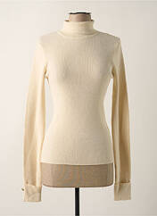 Pull col roulé beige PIECES pour femme seconde vue