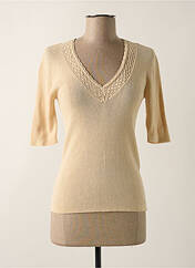 Pull beige OBJECT pour femme seconde vue