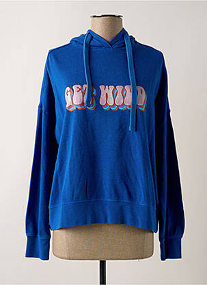 Sweat-shirt à capuche bleu FIVE pour femme