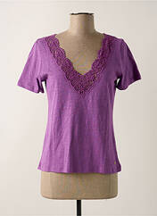 T-shirt violet LA PETITE ETOILE pour femme seconde vue