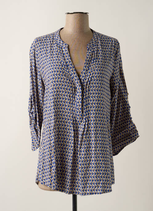 Tunique manches longues imprimé fantaisie bleu IT HIPPIE femme