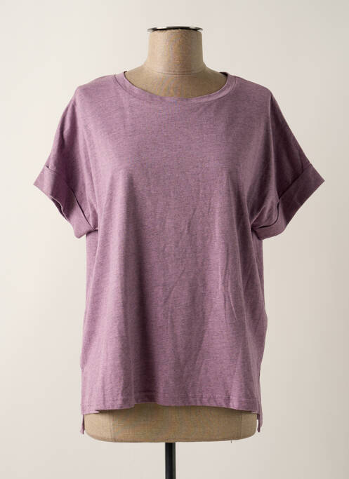 T-shirt violet ICHI pour femme