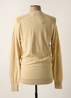 Pull tissage chiné manches longues beige DSTREZZED homme