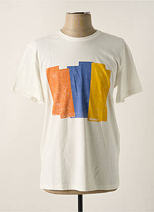 T-shirt coupe droite manches courtes blanc ECOALF homme