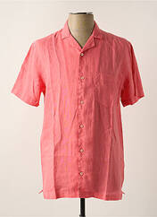 Chemise manches courtes rose ECOALF pour homme seconde vue