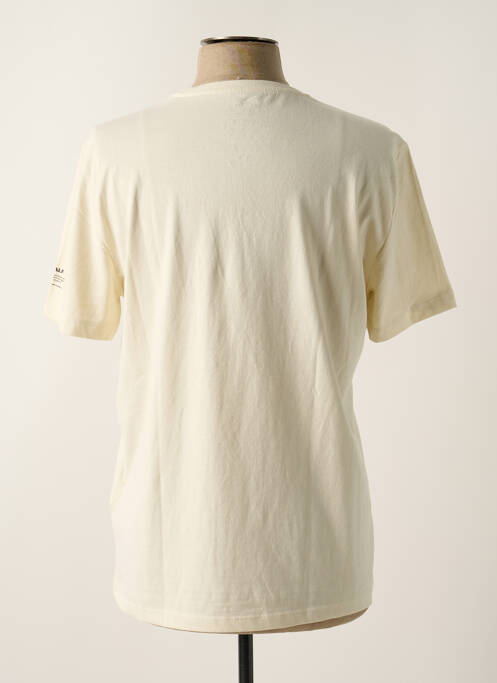 T-shirt coupe droite manches courtes beige ECOALF homme