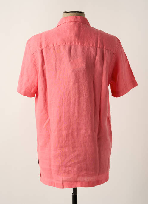 Chemise manches courtes rose ECOALF pour homme