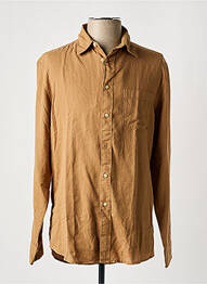 Chemise manches longues poches marron SELECTED homme