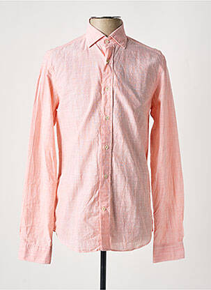 Chemise manches longues manches longues orange FIL NOIR homme
