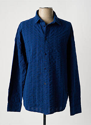 Chemise manches longues manches longues bleu THINKING MU homme