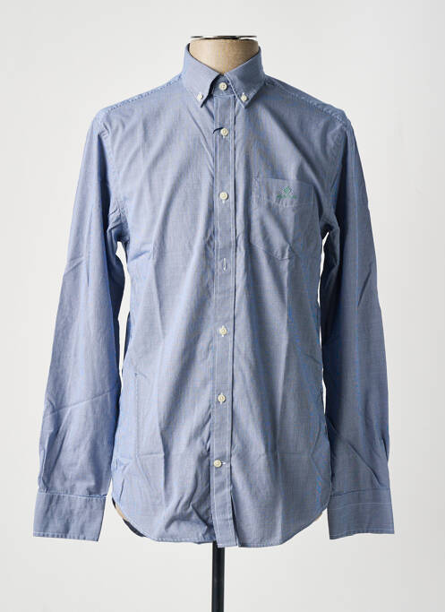 Chemise manches longues bleu GANT pour homme