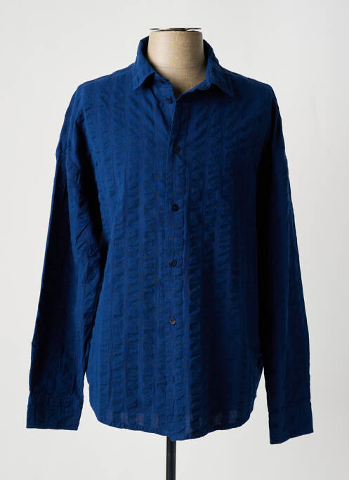 Chemise manches longues bleu THINKING MU pour homme