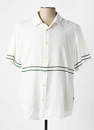 Chemise manches courtes blanc THINKING MU pour homme