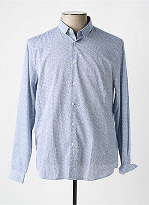 Chemise manches longues bleu IKKS pour homme